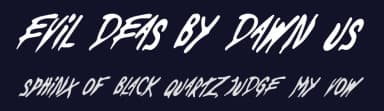 Evil Deas by Dawn US by Daniel Goulart Araujo — Script Handwritten Font — thumbnail 2