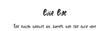 Evil Eye by Mariyana — Script Handwritten Font — thumbnail 1