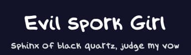Evil Spork Girl by lettucing — Script Handwritten Font — thumbnail 2