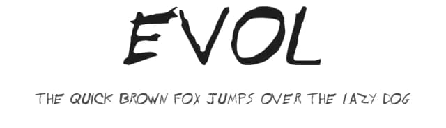 Evol by pOPdOG fONTS — Script Handwritten Font