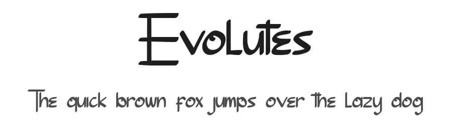 Evolutes by RaisProject — Script Handwritten Font
