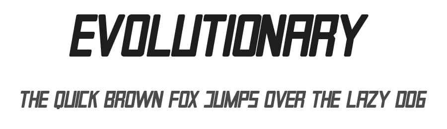 Evolutionary by RaisProject — Sans Serif Font