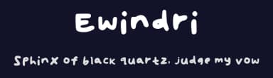 Ewindri by Ewindri — Script Handwritten Font — thumbnail 2