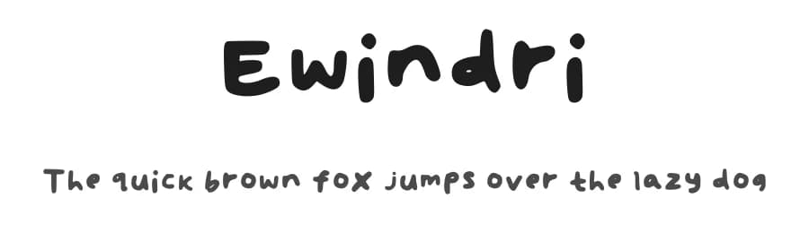 Ewindri by Ewindri — Script Handwritten Font