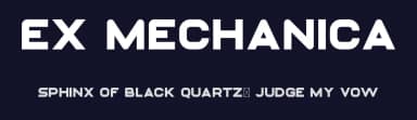 Ex Mechanica by Two Us Studio — Sans Serif Font — thumbnail 2