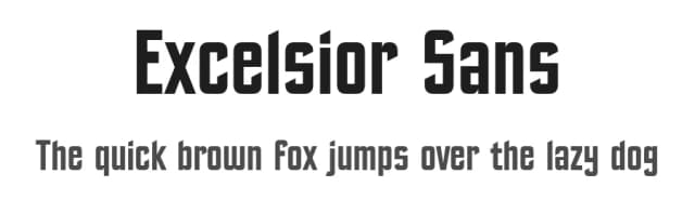 Excelsior Sans by AJ Paglia — Sans Serif Font