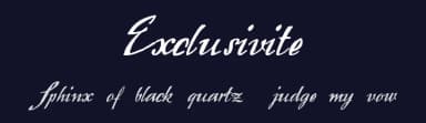 Exclusivite by Intellecta Design — Script Handwritten Font — thumbnail 2