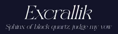 Excrallik by Denustudios — Serif Font — thumbnail 2
