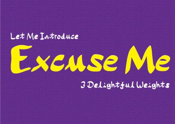 Excuse Me Font by GraphicsBam Fonts — Script Handwritten Font