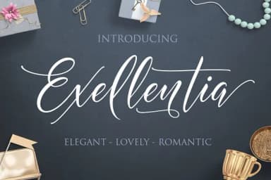 Exellentia Font by Byuly Ayika — Script Handwritten Font — thumbnail 1