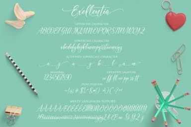 Exellentia Font by Byuly Ayika — Script Handwritten Font — thumbnail 9