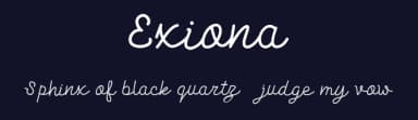 Exiona by Lovoos — Script Handwritten Font — thumbnail 2