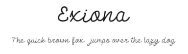 Exiona by Lovoos — Script Handwritten Font — thumbnail 1