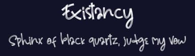 Existancy by Surya Creatype — Script Handwritten Font — thumbnail 2