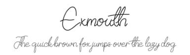Exmouth by Mabhal Studio — Script Handwritten Font — thumbnail 1