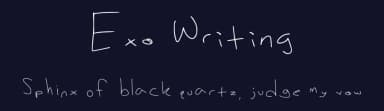 Exo Writing by Exothewisp — Script Handwritten Font — thumbnail 2