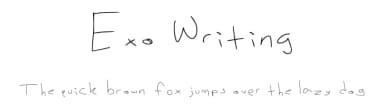 Exo Writing by Exothewisp — Script Handwritten Font — thumbnail 1