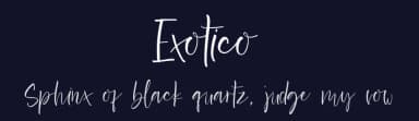 Exotico by Beningtype by. Letteratom — Script Handwritten Font — thumbnail 2
