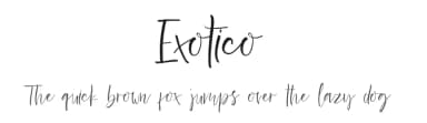 Exotico by Beningtype by. Letteratom — Script Handwritten Font — thumbnail 1