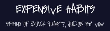 Expensive Habits by Des Gomez — Script Handwritten Font — thumbnail 2
