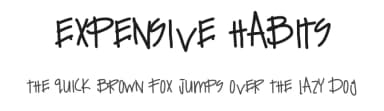 Expensive Habits by Des Gomez — Script Handwritten Font — thumbnail 1