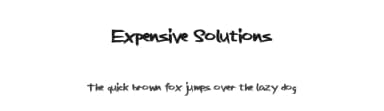 Expensive Solutions by Xerographer Fonts — Script Handwritten Font — thumbnail 1