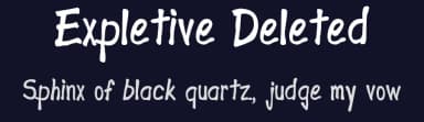 Expletive Deleted by GreyWolf Webworks — Script Handwritten Font — thumbnail 2