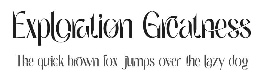Exploration Greatness by 177Studio — Sans Serif Font