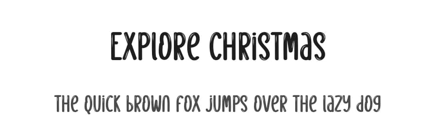 Explore Christmas by Scratchones — Script Handwritten Font