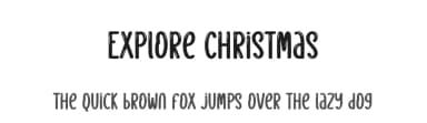 Explore Christmas by Scratchones — Script Handwritten Font — thumbnail 1