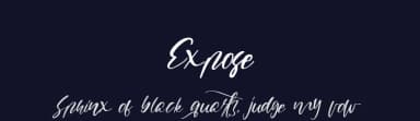 Expose by Mariyana — Script Handwritten Font — thumbnail 2