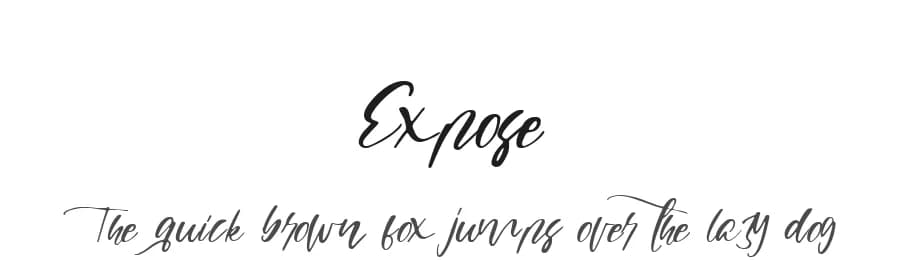 Expose by Mariyana — Script Handwritten Font