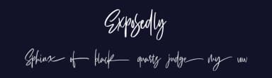Exposedly by Masanis Studio — Script Handwritten Font — thumbnail 2