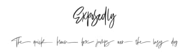 Exposedly by Masanis Studio — Script Handwritten Font — thumbnail 1