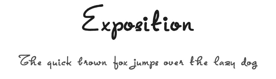 Exposition by Intellecta Design — Script Handwritten Font