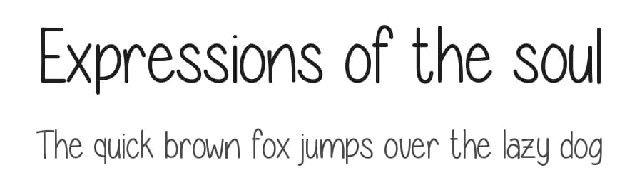 Expressions of the soul by Vanessa Bays — Script Handwritten Font