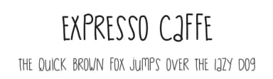 Expresso Caffe by Des Gomez — Script Handwritten Font — thumbnail 1
