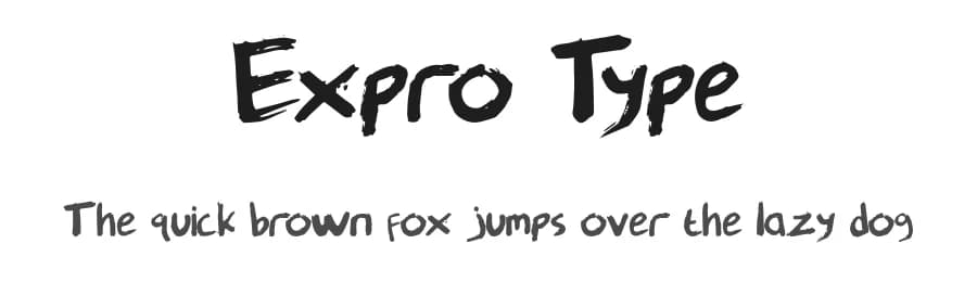 Expro Type by Anditya Choirul Salam — Script Handwritten Font