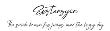 Exstensyon by Creatype Studio — Script Handwritten Font — thumbnail 1
