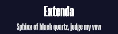 Extenda by Zetafonts — Sans Serif Font — thumbnail 2