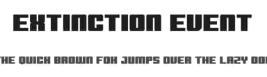 Extinction Event by Chequered Ink — Sans Serif Font — thumbnail 1
