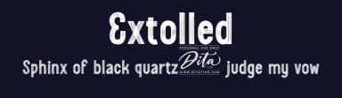 Extolled by Ditatype — Script Handwritten Font — thumbnail 2