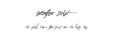 ExtraFine Script by Xerographer Fonts — Script Handwritten Font — thumbnail 1