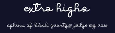 Extra Highs by Xerographer Fonts — Script Handwritten Font — thumbnail 2