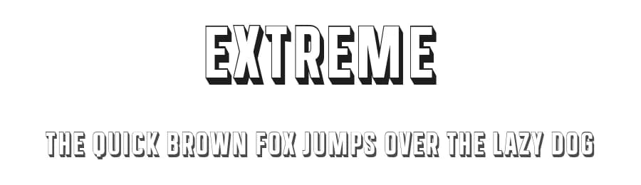 Extreme by Vladimir Nikolic — Sans Serif Font