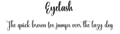 Eyelash by Scratchones — Script Handwritten Font — thumbnail 1