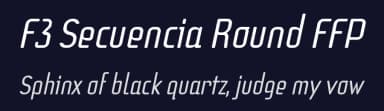F3 Secuencia Round FFP by deFharo — Sans Serif Font — thumbnail 2