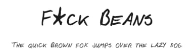F*ck Beans by Tension Type — Script Handwritten Font — thumbnail 1