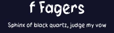 f Fagers by wepfont.com — Script Handwritten Font — thumbnail 2