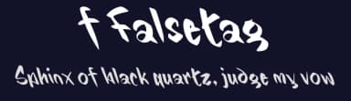 f Falsetag by wepfont.com — Script Handwritten Font — thumbnail 2